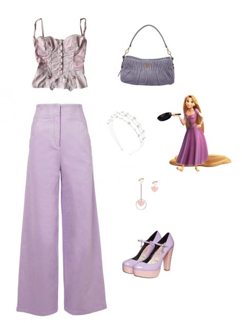 Rapunzel Outfit Ideas Casual, Tangled Inspired Outfits, Rapunzel Outfit Ideas, Tangled Outfit, Rapunzel Inspired Outfit, 2022 Costumes, Rapunzel Outfit, Fairytale Lover, Descendants Dr