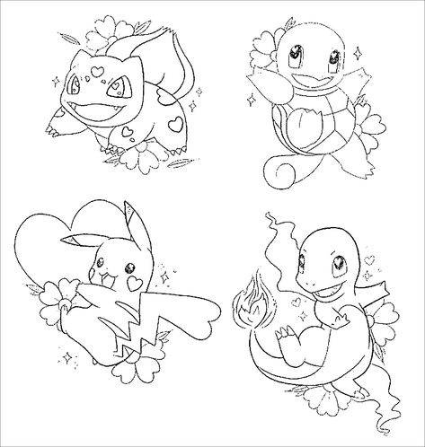 Pokemon Line Art Tattoo, Pokémon Outline, Pokemon Outline Drawings, Anime Fine Line Tattoo, Cheer Coloring Pages, Pokemon Line Art, Pokemon Doodle Art, Pokemon Outline, Pokemon Flash Tattoo