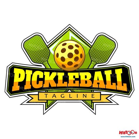 PickleBall Graphic Design Logo 🏓 . . . . #activity #ball #art #cartoon #champion #clipart #club #drawing #emblem #exercise #fitness #game #graphic #healthy #hobby #illustration #label #logo #instadaily #instaartist #instagood #hittoon #pickle #pickleball #player #racket #sport #sign #tennis #vector Pickleball Logo Design, Pickleball Drawing, Sports Elements, Club Drawing, Dynamic Logo, Pickle Ball, Badge Logo, Art Cartoon, Exercise Fitness