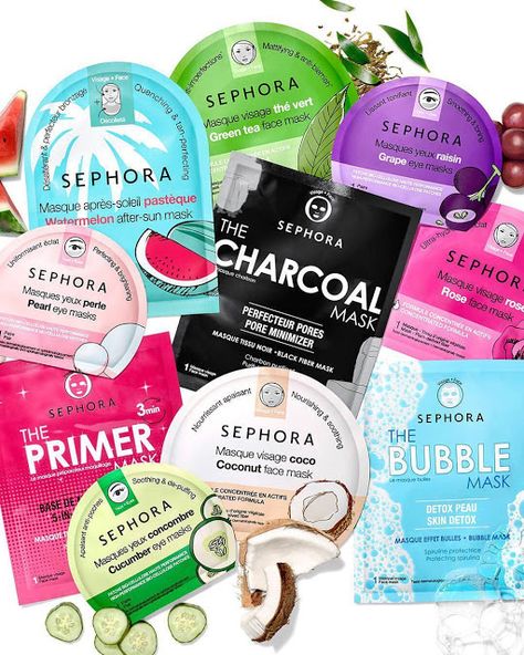 Sephora Face Mask, Koleksi Makeup, Green Tea Face Mask, Face Mask Aesthetic, Alat Makeup, Mask Aesthetic, Sephora Skin Care, Skin Care Face Mask, Beauty Mask