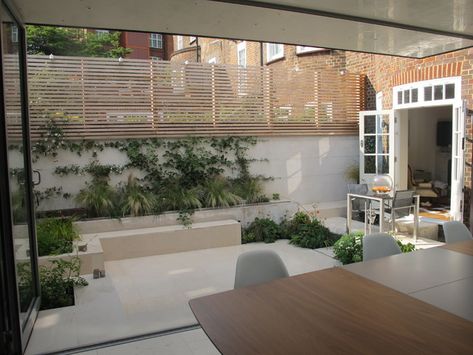 Chelsea Courtyard Garden - Contemporary - Garden - London - by Charlotte Rowe Garden Design | Houzz UK London Courtyard Garden, Contemporary Garden, Courtyard Garden, Modern Kitchen, Chelsea, Garden Design, Room Divider, London, Furniture