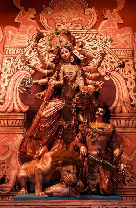 Durga Maa Hd Wallpaper 4k 3d, Durga Maa Aesthetic Wallpaper, Durga Murti Photo, Durga Maa Aesthetic, Durga Maa Wallpaper, Indian Makeup Wedding, Durga Puja Aesthetic, Durga Hd Wallpaper, Maa Durga Hd