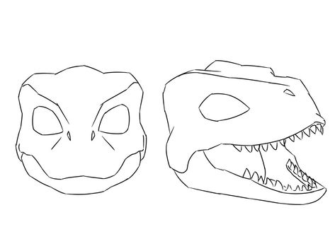 ඩාඩා Dino Mask Base, How To Drow, Dino Mask, Drawing Bases, Dream Anime, Diy Mask, Drawing Base, Drawing Poses, Color Theory