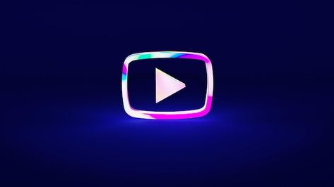 Youtube logo neon rgb gradient neon yout... | Premium Photo #Freepik #photo #neon #laser-logo #neon-green #red-neon Neon Youtube Logo, Glow Logo, Logo Border, Bright Logo, Laser Logo, Logo Neon, Aadi Shakti, Logo Light, Red Neon