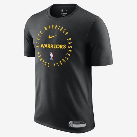 Golden State Warriors Men's Nike Dri-FIT NBA T-Shirt Basketball Warm Up Shirts, Nba T Shirts, Nba Shirts, Nba Golden State Warriors, Nike Design, The Warriors, Nike Tees, Golden State Warriors, Golden State