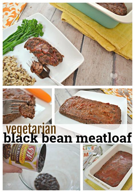 Meatless Monday: Delicious Black Bean Meatloaf Recipe #SWBeans #IC #AD Black Bean Loaf, Black Bean Meatloaf, Bean Meatloaf, Fry Ideas, Bbq Vegan, Meatless Meatloaf, Smoked Meatloaf Recipe, Vegetarian Meatloaf, Fried Quinoa