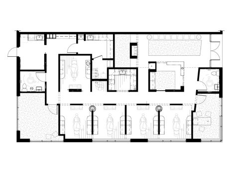 Bradburn+Village+Dentistry+-+Floor+Plan Medical Clinic Floor Plan, Dental Reception, Home Layout Design, Ortho Office, Chiropractic Office Design, Office Floor Plan, Dental Offices, Dental Office Decor, Dental Design