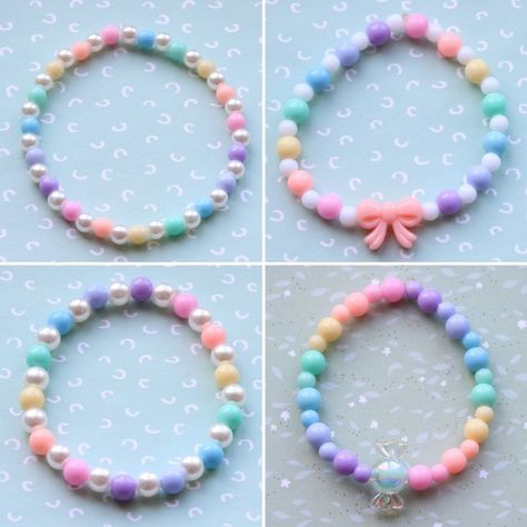 Bullet Journal Frames, Bear Bracelet, Diy Jewelry Tutorials, Diy Bracelet Designs, Diy Bracelets Patterns, Kids Bracelets, Baby Bracelet, Bead Embroidery Jewelry, Diy Rings