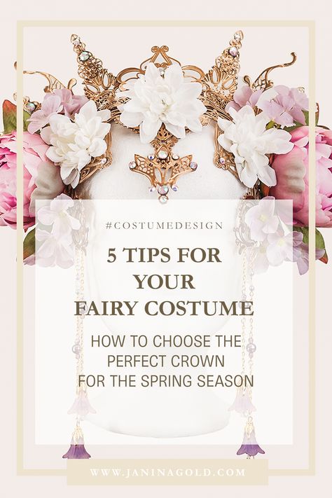 Looking to add a touch of whimsy and magic to your spring outfit? A fairy crown could be just the accessory you need! From delicate floral headbands to bold and sparkly crowns, this blog post offers tips on how to choose the perfect fairy crown for your style and occasion. Whether you're attending a spring wedding, a music festival, or simply want to embrace your inner fairy, this post has got you covered. Faerie Costume, Fairy Crown, Fairy Costume, Floral Headbands, Floral Crown, Spring Season, Costume Ideas, Spring Wedding, Spring Outfit