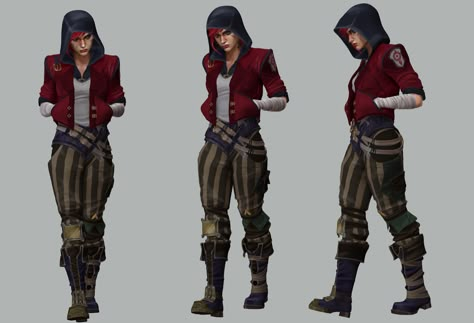 ArtStation - Vi Arcane Fanart, Javier Benver Space Pirate Character Design, Arcane Clothes, Arcane Costume, Arcane Character Design, Vi Arcane Fanart, Vi Jacket, Arcane Concept Art, Pirate Character Design, Brushes Ibispaint