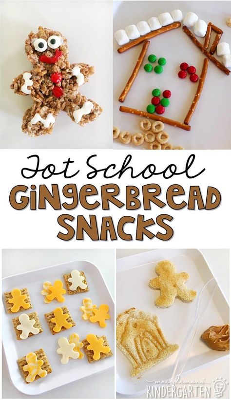 Tot School: Gingerbread - Mrs. Plemons' Kindergarten Gingerbread Snacks, Gingerbread Kindergarten, Kindergarten Gingerbread, Gingerbread Unit, Theme Snack, Gingerbread Man Activities, Gingerbread Activities, Gingerbread Baby, Gingerbread Theme