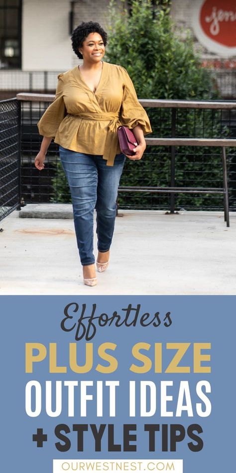 I love ALL my curves and love finding affordable and fashionable outfits that hug me just right! Here are 30 of my best plus size style tips to help you put together plus size outfits that are flattering, unique and fun. And if you're looking for plus size winter outfits, I share some great outfit ideas that are trendy and perfect for 2022. This is the best plus size fashion for women! Plus Size Outfit Styling, Women’s Plus Size Outfits, Plus Size Front Tuck, Outfits For 170 Pounds, 180 Lbs Women Outfits, Outfits For 28 Year Old Women, Plus Size Wardrobe Essentials, 3x Plus Size Outfits, Plus Size Styling Tips