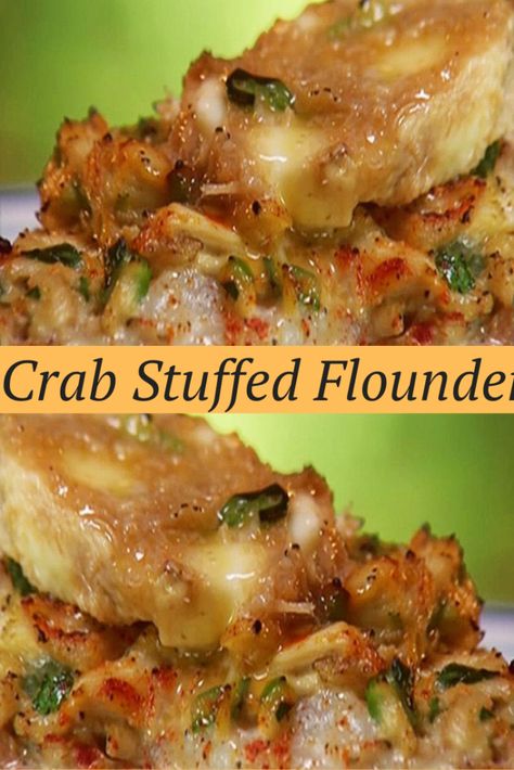 Stuffed Flounder Recipes Shrimp, Stuffed Flounder Fish Recipes, Stuff Flounder With Crab, Crab Stuffed Fish Recipes, Flounder Stuffed With Crabmeat, Crab Stuffing For Fish, Stuffed Fish With Crabmeat, Shrimp Stuffed Flounder, Stuffed Flounder Recipes