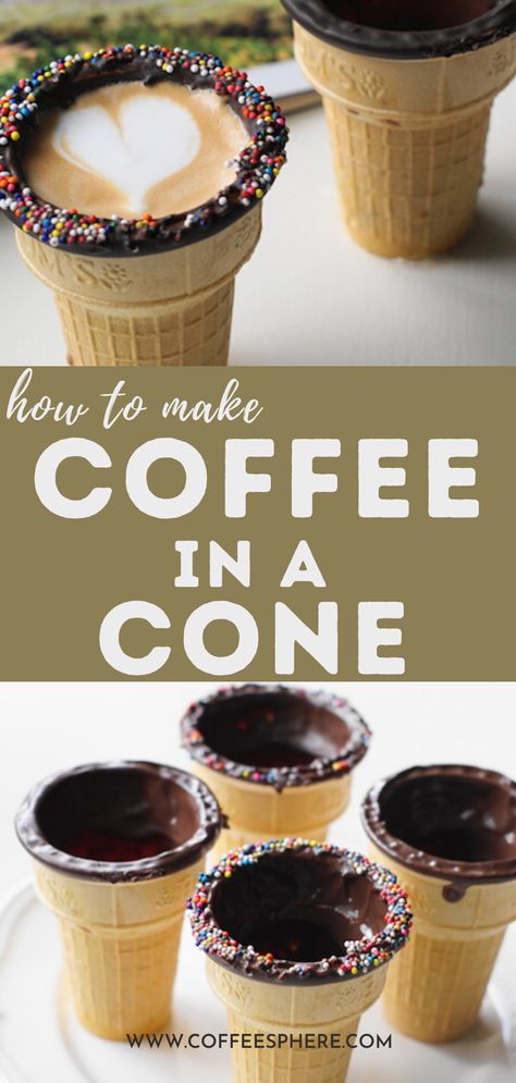 Easy Coffee Drinks Recipes, Coffee In A Cone, Coffee Food Truck, Ice Cream Business, Espresso Recipes, Mobile Coffee Shop, Coffee Trailer, Coffee Shop Business, Brewing Coffee