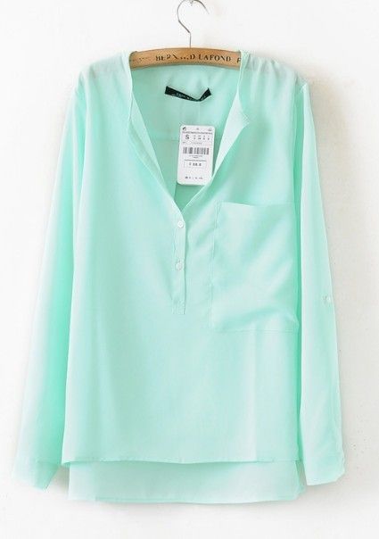 Turquoise Shirt, Chiffon Blouse, Mode Inspiration, Style Me Pretty, Look Fashion, Passion For Fashion, Vera Bradley, Brighton, Front Pocket