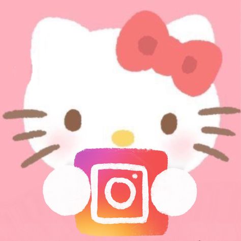 Hello Kitty Phone Theme, Hello Kitty Phone Icons, Hello Kitty Icons For Apps, Hello Kitty App Icon, Hello Kitty Icons, Pink Hello Kitty Wallpaper Iphone, Kitty Icon, Icon Photos, Cat App