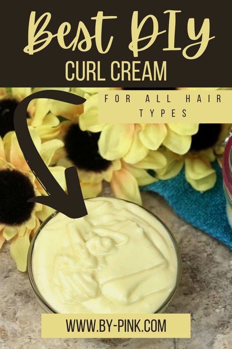 Homemade Curl Cream, Diy Curl Cream, Best Curl Cream, Curly Hair Cream, Diy Curls, Hair Mask Recipe, Best Hair Mask, Curl Defining Cream, Homemade Hair Products