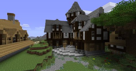 Tiris village: Peak inn - Screenshots - Show Your Creation - Minecraft Forum - Minecraft Forum Minecraft Village House, Minecraft Small House, Minecraft Village, Entrance Lobby, Minecraft Room, Minecraft House, Minecraft Stuff, Minecraft Architecture, Minecraft Builds