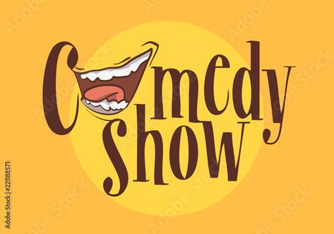 Show Logo, Iphone Wallpaper For Guys, Logo With A, Cartoon Logo, Comedy Show, Stock Vector, Vector Images, Iphone Wallpaper, Typography