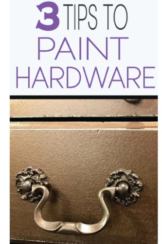 Reworked Furniture, Refinished Headboard, Painting Hardware, Paint Hardware, Distressing Furniture, Painted Furniture Ideas, Dresser Hardware, Cabinet Painting, Painted Drawers