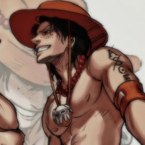 one piece #icon #ace Hot Ace One Piece, Ace Fan Art One Piece, One Piece Men Fanart, One Piece Men Icons, Ace One Piece Hot, Ace Profile Picture, Ace Widget, Ace Pfps One Piece, Ace Fanart One Piece