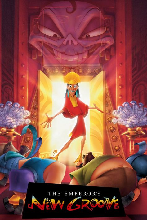 Emperors New Groove Poster, Happy Movies, Old Kids Shows, Happy Movie, Animated Movie Posters, The Emperor's New Groove, Childhood Memories 2000, Dreamworks Movies, Disney Animated Movies