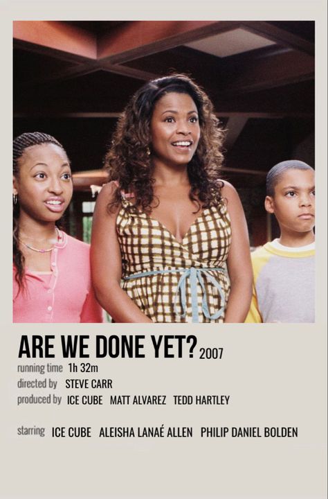 Are We Done Yet Movie, Are We Done Yet, 2000s Hairstyles Black Women, Old School Movies, Fire Movie, Film Netflix, Great Movies To Watch, Iconic Movie Posters, Black Tv