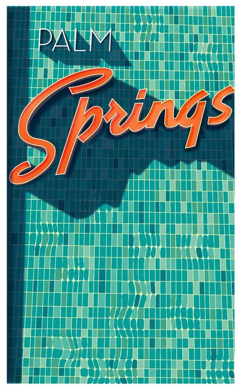 USA Travel Inspiration - Palm Springs Creamsicle Aesthetic, Group Presentation, Teal Aesthetic, Pic Wall, Orange Theme, Bedroom Painting, Wall Aesthetic, Palm Springs Style, Palm Spring