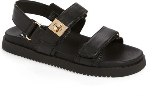 Mona Sandal (Women) | Nordstrom Look Expensive On A Budget, Chunky Black Sandals, How To Look Expensive, Look Expensive, Steve Madden Sandals, Budget Fashion, Comfortable Sandals, Sandal Women, Comfy Fits