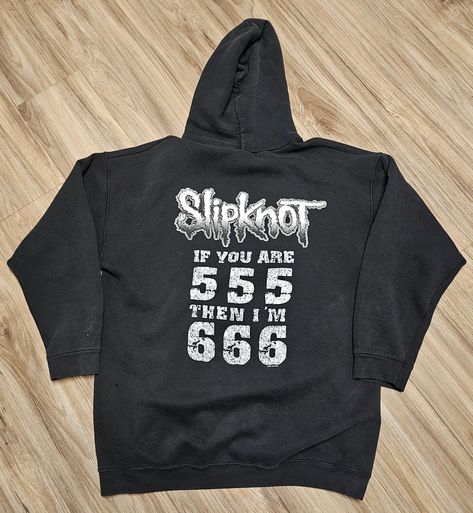 "Size xl from the bands 2nd album IOWA in 2001.  Measures 25.5x29.  Is missing pull string.  Metalic flakes on front and back \"slipknot\" is very visible in person.  Any" Slipknot Hoodie, Dr Wardrobe, Hoodie Y2k, Band Hoodies, Goofy Ahh, Slipknot, Vintage Metal, Iowa, Ontario