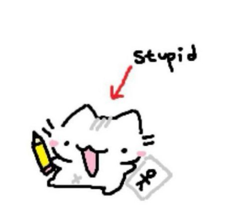 Derpy Cat Doodle, Bassileaf Cat, Cat Doodles, Images Emoji, Cute Easy Doodles, Goofy Drawing, Cat Doodle, Image Chat, Silly Cats Pictures