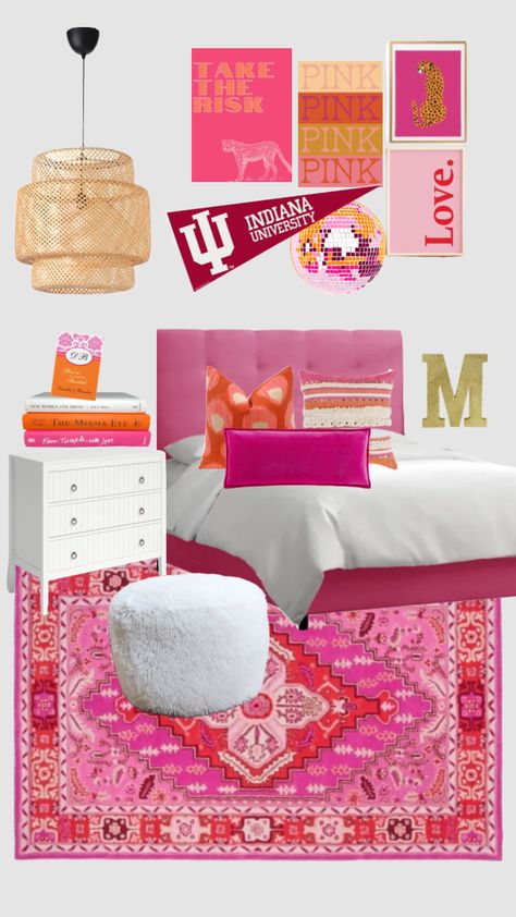 Indiana University Dorm, University Dorms, Dorm Room Inspiration, College Dorm, Bonus Room, Room Inspiration Bedroom, Dream Room, Dorm Decorations, Dorm Room