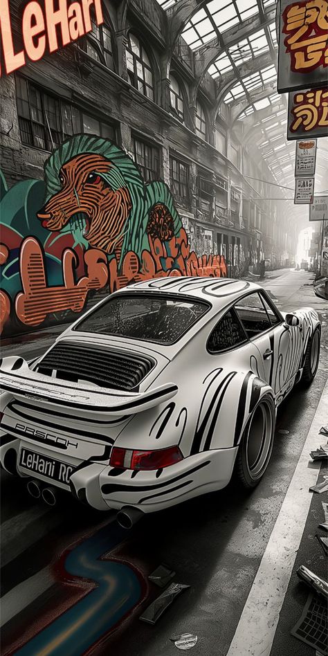 Classic Car Photoshoot, Cr7 Messi, Automotive Artwork, Car Artwork, Cool Car Pictures, Porsche Cars, Car Drawings, Car Posters, Drift Cars