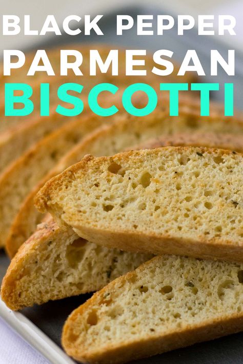 Savory Black Pepper Biscotti Recipe (Italian Cookies) An easy parmesan black pepper biscotti recipe that is perfect for people who like an afternoon snacks but don't want to eat sweets. Biscotti recipe easy. Biscotti Recipe Italian, Biscotti Recipe Easy, Recipe Italian, Around The World Food, Biscotti Recipe, Italian Cookies, Magic Recipe, Favorite Appetizers, Breakfast Bake