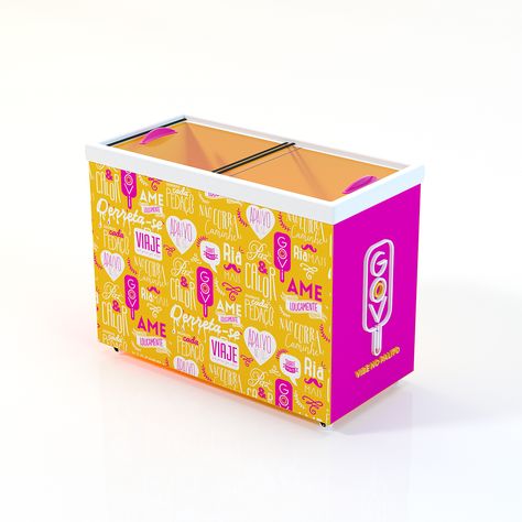 Goovi on Packaging of the World - Creative Package Design Gallery Ice Cream Freezer Design, Ice Cream Freezer, Email Blast, Creative Package, Pop Design, Creative Packaging Design, The Union, Design Gallery, Package Design