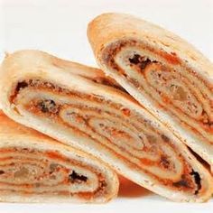 Apricot Roll Variation Apricot Roll Recipe, Kolaczki Cookies Recipe, Roll Dough Recipe, Nut Roll Recipe, Croation Recipes, Bosnian Recipes, Nut Rolls, Croatian Recipes, Dough Ingredients