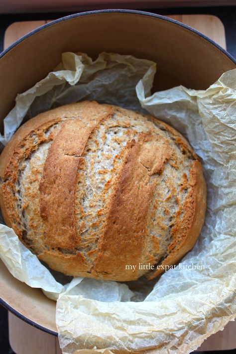 I have yet to find a favorite bakery in The Hague. I was tricked into believing I had found it but no, I’m a tough customer. The quality o... Barley Flour Recipes, Barley Bread Recipe, Barley Recipe Healthy, Barley Bread, Mediterranean Bread, Vegan Breads, Barley Recipe, Stuffed Bread, Homemade Breads