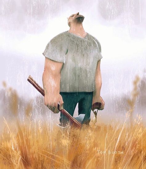 Lonely Man, Art Daily, Summer Rain, Digital Art Illustration, Human Emotions, Cute Cats And Dogs, Male Art, Children's Book Illustration, Create Image