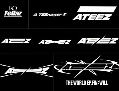 Ateez Logo, Kpop Tattoos, K Logos, One Logo, Concert Fits, Poster Maker, Cup Gifts, Aesthetic Stickers, Hand Tattoos