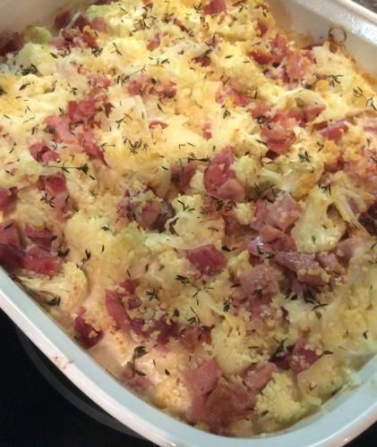 Scalloped Cauliflower, Paleo For Beginners, Ham Casserole, Cauliflower Dishes, Ham Steaks, Cauliflower Casserole, Bariatric Recipes, Ham Recipes, Healthy Foodie