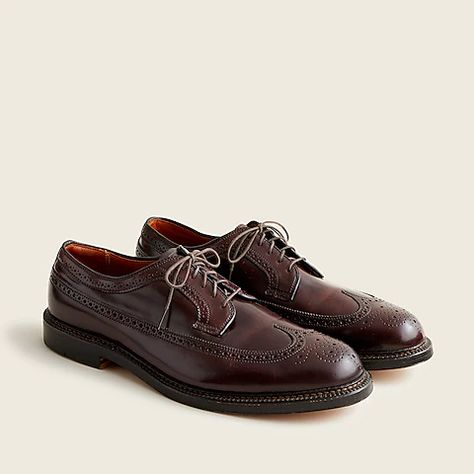 Men's Shoes | J.Crew Alden Shoes, Branded Shoes For Men, Black Leather Oxfords, Black Dress Shoes, Dark Burgundy, Oxford Shoes Men, J Crew Dress, Leather Oxford Shoes, Wide Shoes