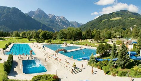 Dolomitenbad Lienz - Tyrol - Austria Lienz Austria, Ascension Day, Sport Pool, Tyrol Austria, Thermal Baths, Raining Outside, Thermal Bath, Water Can, Leisure Activities