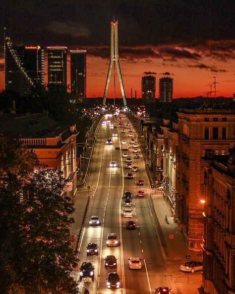 Photo by @riga.rooftops The Future Is Now, Christmas Travel, Northern Europe, Rooftops, Good Evening, Riga, Bay Bridge, Latvia, Estonia