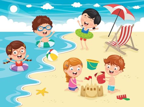 Free Vector | Young men cleaning plastic garbage on waterfront Composition Pictures, Picture Story For Kids, Decoupage Paper Printable, Beach Cartoon, Girls Hair Bows Diy, Art Activities For Toddlers, Picture Composition, Summer Cartoon, Beach Illustration