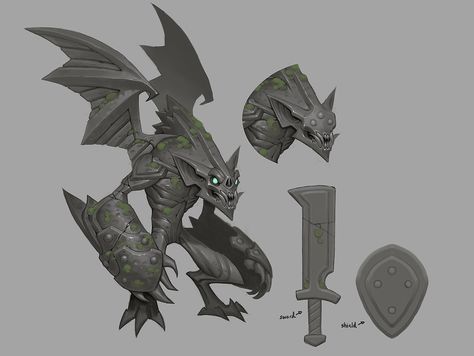 Torchlight 2, Gargoyles Characters, Beast Creature, Concept Art World, Alien Concept, Painting Classes, Alien Concept Art, Concept Art Character, Monster Design