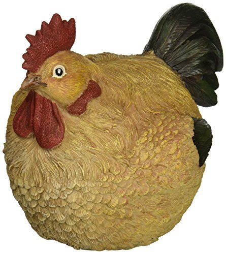 Design Toscano RolyPoly Ball of Chicken Statue Multicolored *** Click image to review more details. Chicken Statue, Chicken Sculpture, Rooster Sculpture Clay, Hen Sculpture, Coop Decor, Rooster Figurines, Chicken Figurines, Fluffy Tail, Outdoor Garden Statues