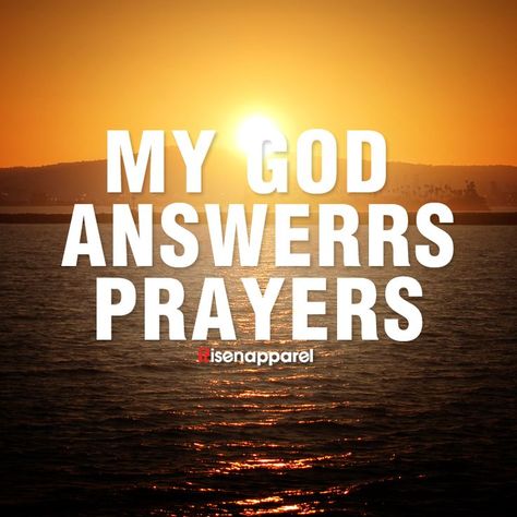 Prayers Are Answered Quotes, God Answering Prayers, God Answers Prayers, God's Healing, General Quotes, Christian Hoodies, Prayer Life, Christian T Shirts, Awesome God