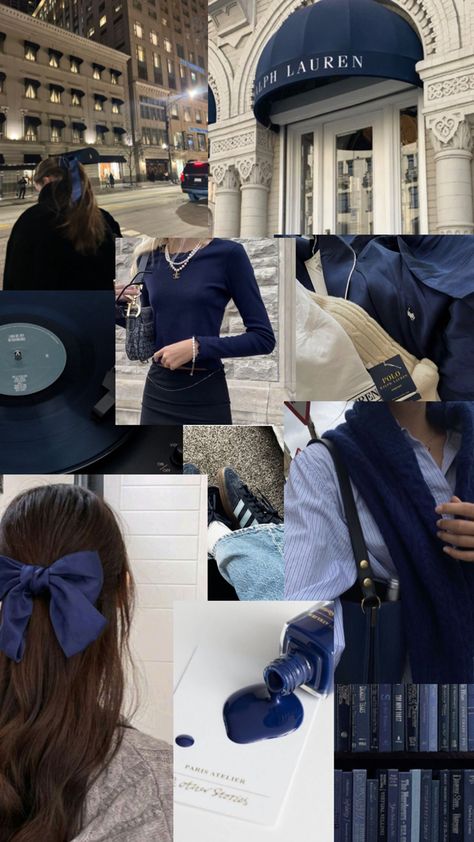 Navy Blue Old Money Outfit, Blue Old Money Outfits, Old Money Blue Outfits, Blue Belt Outfit, Navy Outfit Aesthetic, Navy Girl Aesthetic, 2025 Aesthetics, Blue Tank Top Outfit, Navy Blue Girl