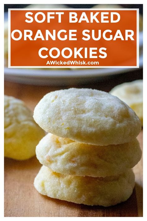 Soft Orange Cookies With Icing, Orange Flavored Cookies, Orange Extract Recipes Baking, Easy Orange Cookies, Soft Orange Cookies, Mandarin Orange Cookies, Orange Sugar Cookies, Orange Cookies Recipes, Simple Holiday Cookie Recipes