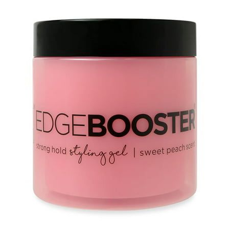 Styling natural hair can be tricky, so it helps to have an edge. The EDGE BOOSTER Strong Hold Styling Gel can be applied to dry or damp hair, so you can use it every day for virtually every look. Simply rub a small amount of the styling gel between your hands and spread it evenly through your hair, targeting the spots where you need the most hold. This alcohol-free formula is available in a variety of scents. No matter what fragrance you choose, the look is the same  high shine with a strong hol Edge Booster, Styling Natural Hair, Peach Scent, Banana Apple Smoothie, Curly Hair Pieces, Repair Mask, Edge Control, Hair Things, Permanent Hair Dye